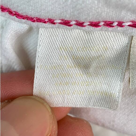 Kate Spade Broome Street Womens Skinny Jeans Size 26 White Play Hooky W28 x L31 - Picture 11 of 12